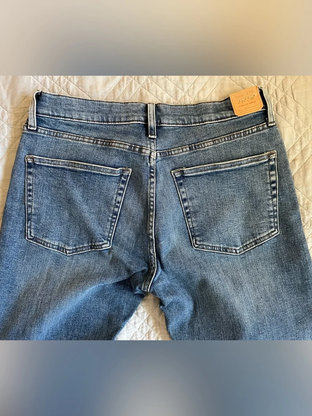 J. Crew 770m Straight-fit stretch jean in medium wash‎ W31 L30 NWT $148 BX863